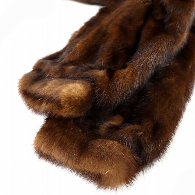 ブラウン毛皮ハーフコート Rrmbulton(オンワード)ミンク ブラウン毛皮