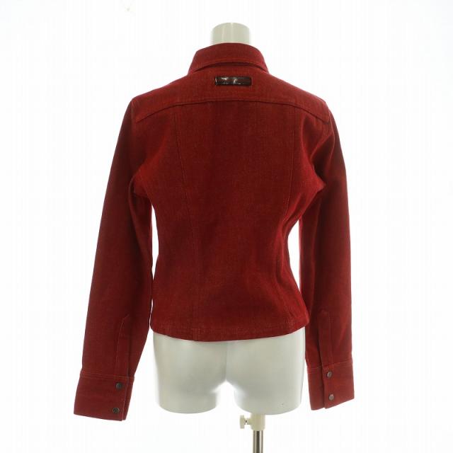 GUCCI デニムジャケット 赤 美品 中古】グッチ GUCCI デニムジャケット Gジャン ジージャン 38 S