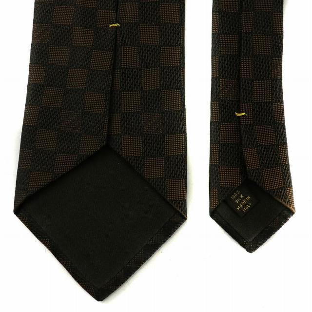 Louis Vuitton ネクタイ グレー チェック柄 Louis Vuitton グレー