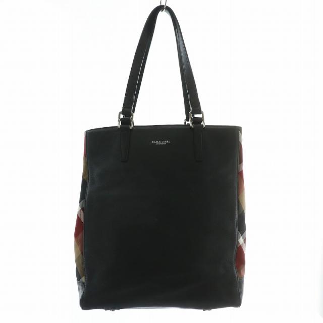 中古】BLACK LABEL CRESTBRIDGE トートバッグ ハンド 2WAY レザー 