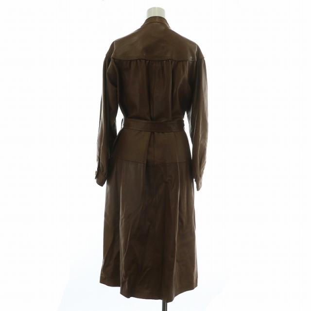 ロエベ レザーコート 中古】ロエベ LOEWE ヴィンテージ ノーカラー