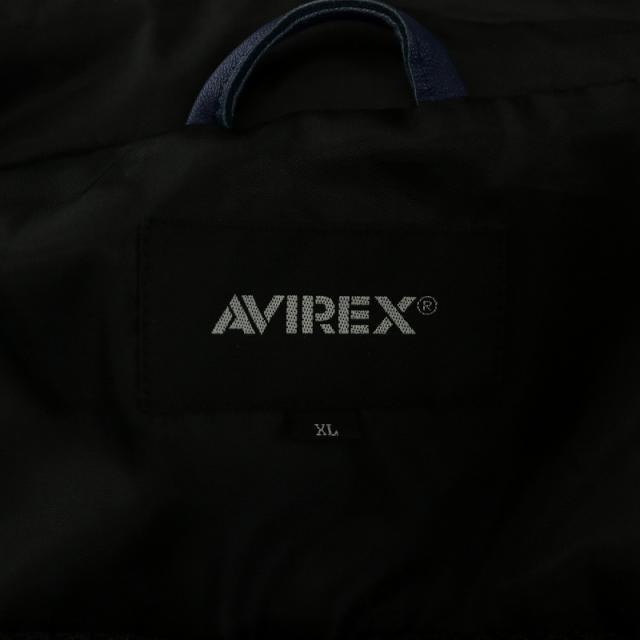 中古】AVIREX HOODED COMBAT RIDERS 革ジャン アウター 羊革 レザー