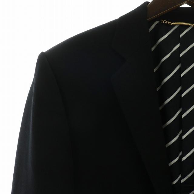 【中古】DOLCE&GABBANA テーラードジャケット ウール シングル 1B 総裏地 センターベント 肩パッド 48 M 黒 中古】DOLCE&GABBANA テーラードジャケット ウール シングル 1B 総裏地