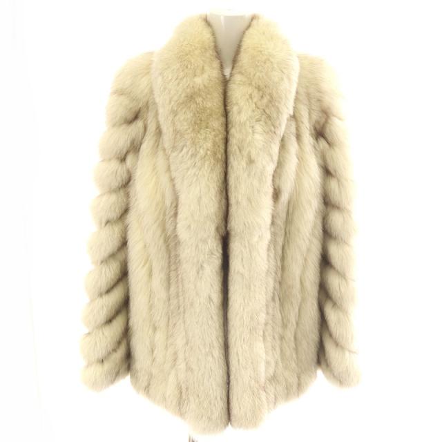 毛皮コート SAGA FOX シルバー ホワイト 白 ボリューム 13号 楽天市場