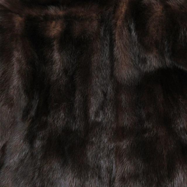 中古】ノーブランド コート ミンクファー ミドル丈 F 茶 ブラウン /HO