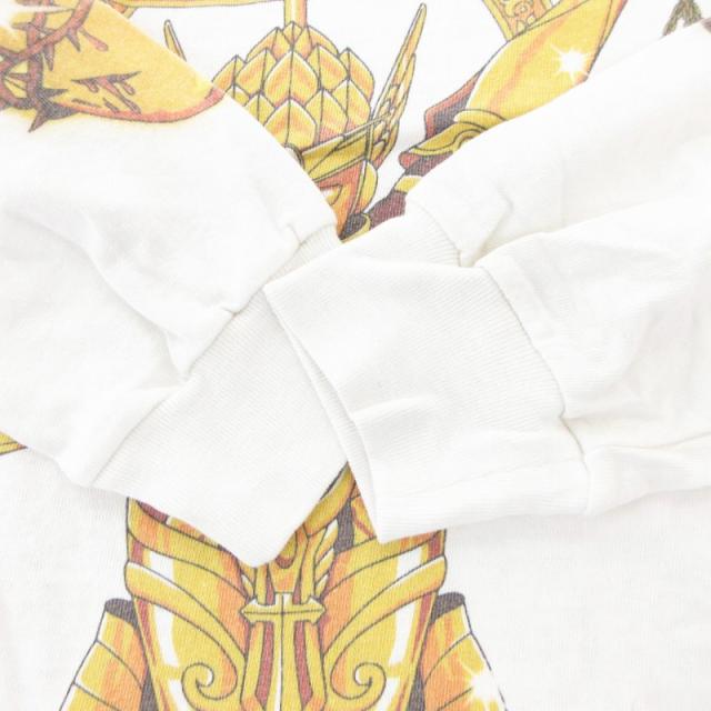 【中古】セントマイケル ×クロット CLOT コラボ 聖闘士凝結 Tシャツ カットソー 長袖 ロンT クルーネック プリント 中古】セントマイケル SAINTMICHAEL ×クロット CLOT コラボ 聖闘士凝結