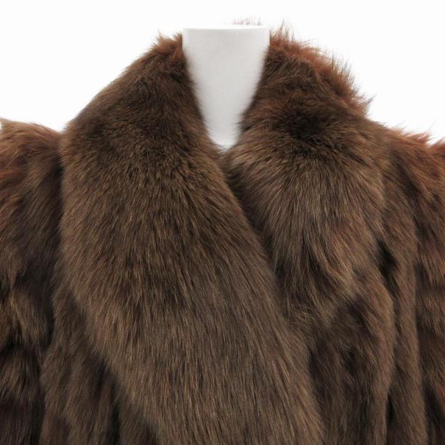 中古】David Fong 毛皮コート ミンクファー ロング 長袖 総裏地 11 L