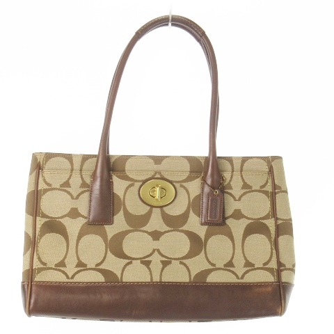 コーチ COACH ハンドバッグ キャンバス レザー 海 魚 マリンモチ 