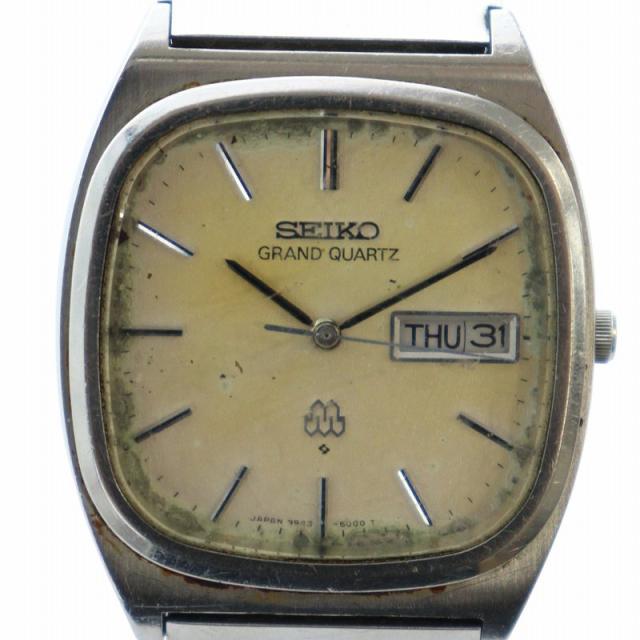 【中古】セイコー SEIKO GRAND QUARTZ グランドクォーツ 腕時計 ヴィンテージ アンティーク デイデイト 9943-5000