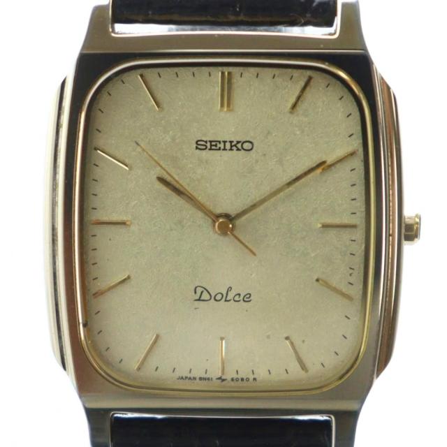 231セイコー エクセリーヌ 1B22-0AG0 ダイヤ デイト シェル 腕時計 231