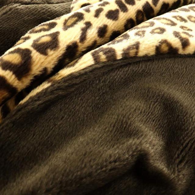 【中古】イタリヤ 伊太利屋 ファーコート ロング アニマル柄 ヒョウ柄 フェイクファー 総裏地 F 茶 ブラウン 黄 中古】イタリヤ 伊太利屋 ファーコート ロング アニマル柄 ヒョウ柄