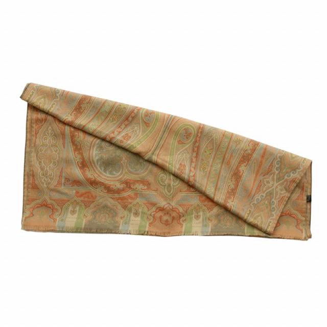 未使用品 エトロ ウール/シルク混 ストール