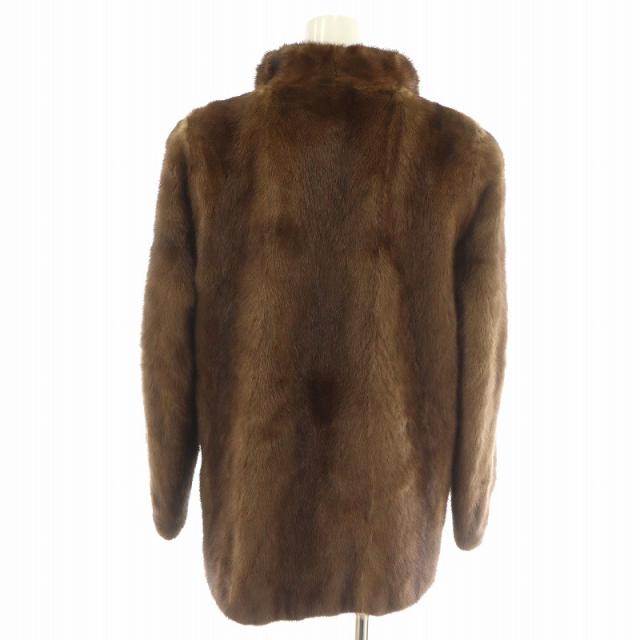 ノーブランド ファーコート 毛皮コート ミンク ミディアム 13 XL