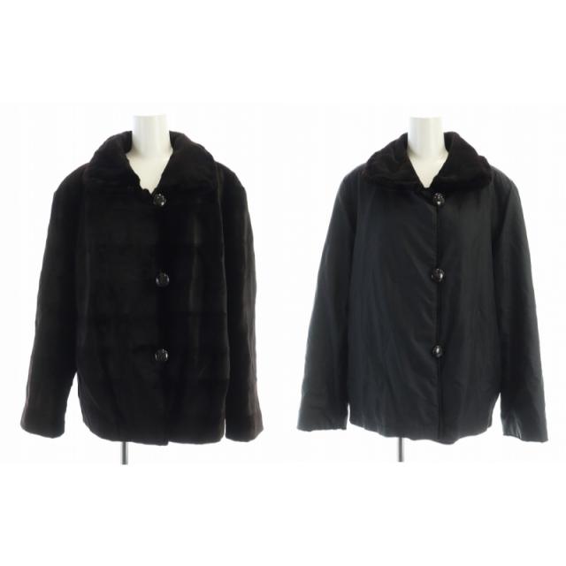 ミンク トリミング リバーシブルコート hope バルマン フォックス