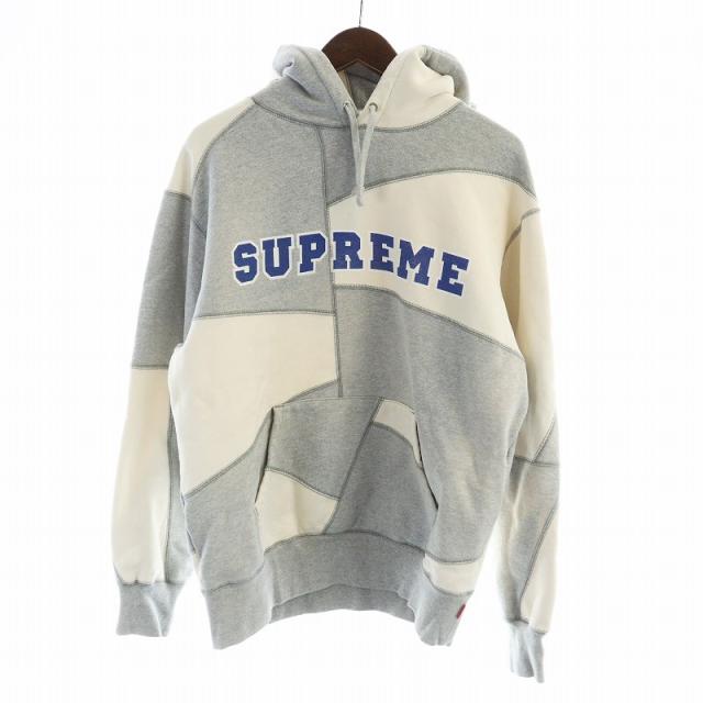【中古】シュプリーム SUPREME 20AW patchwork hooded sweatshirt スウェット トレーナー 裏起毛 パーカー 長袖