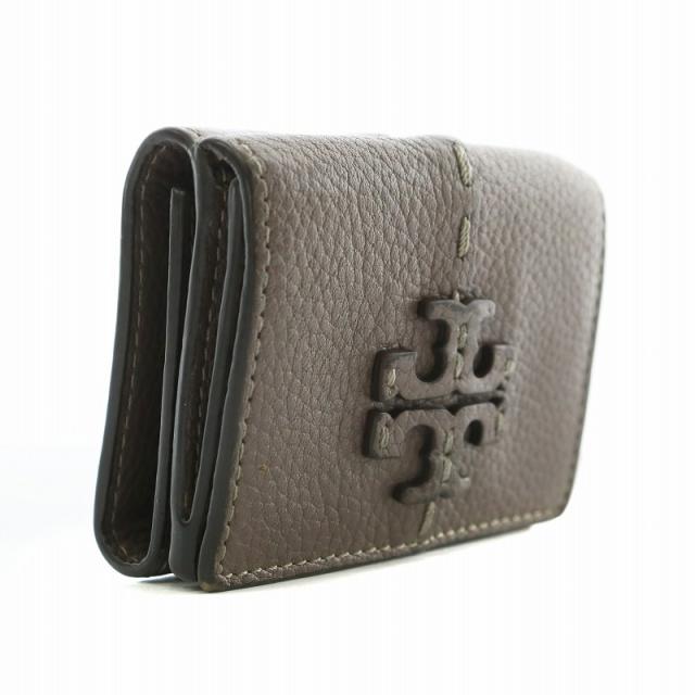中古】トリーバーチ TORY BURCH 財布 三つ折り レザー Wホック