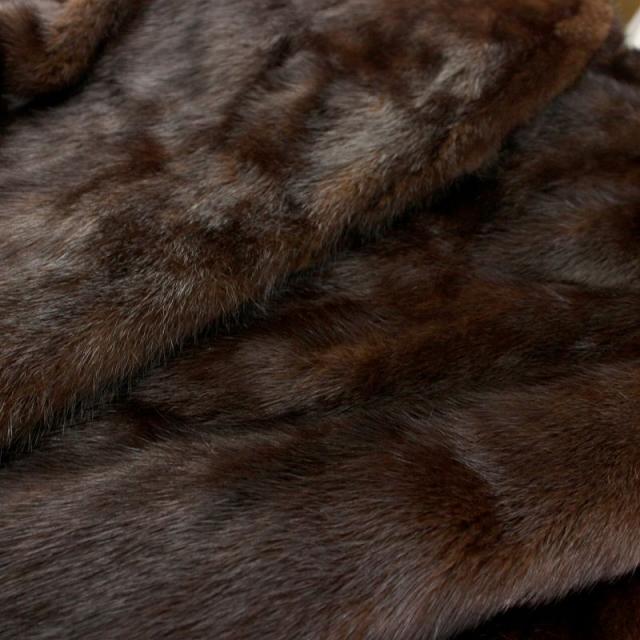 中古】ランブルトン Rambulton ファーコート ハーフ ミドル ミンク