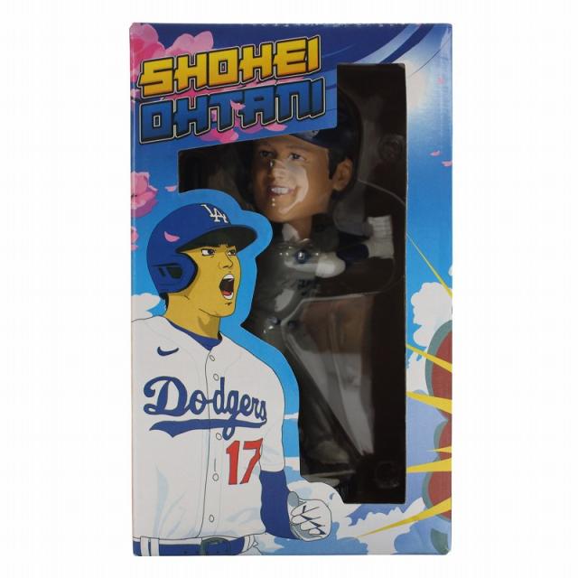 中古】ボブルヘッド人形 大谷翔平 グレー ビジターユニフォーム 5月16