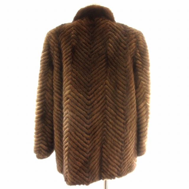 サガミンク ロングコート 毛皮コート リアルファー レディース 13号 Lサイズ ミンク ファーコート 13号 毛皮 リアルファーコート 毛皮 ミンクファー