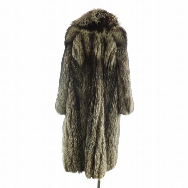 本毛皮 サガフォックス 金サガ ファーコート シルバーフォックス 15号 71k20 SAGA FOX サガフォックス 金サガ シルバーフォックス ファー