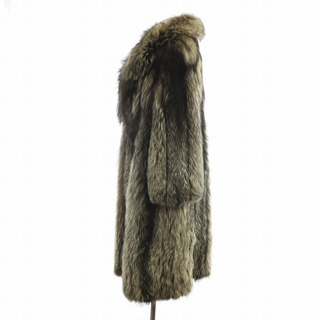 中古】サガフォックス SAGA FOX 銀サガ 毛皮コート シルバーフォックス
