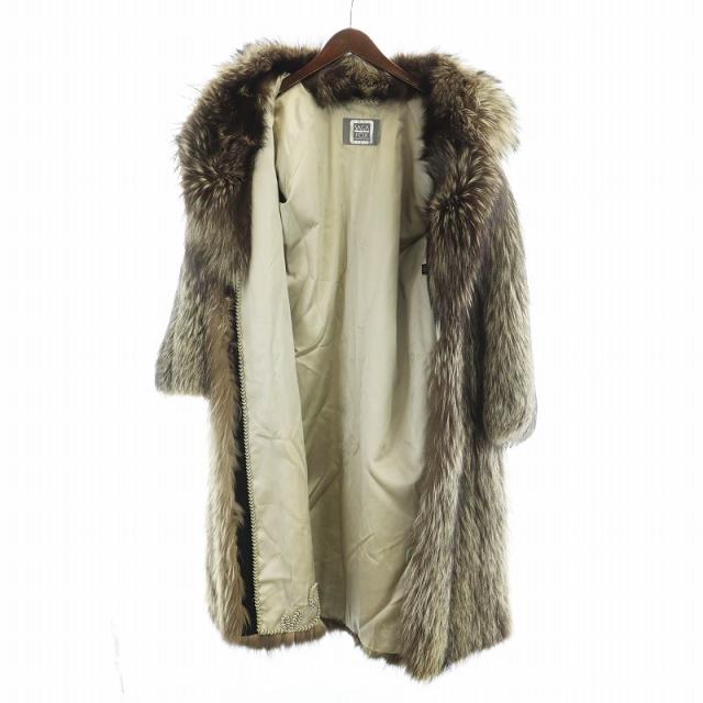 中古】サガフォックス SAGA FOX 銀サガ 毛皮コート シルバーフォックス