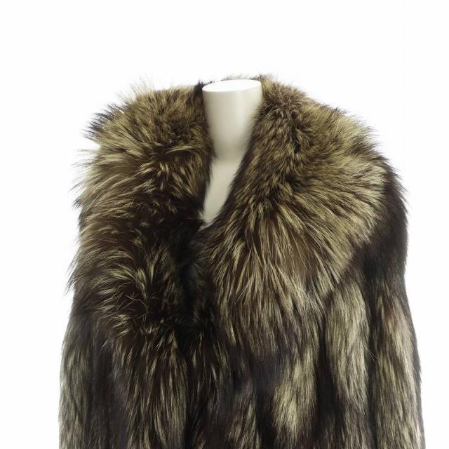 クロップド 銀タグ 11号】サガフォックス ホワイト 毛皮 コート Amazon