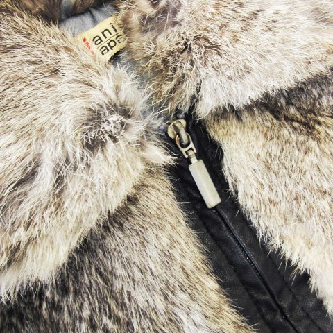 中古】バロン BaRon ミンクファー コート ショールカラー ミドル丈