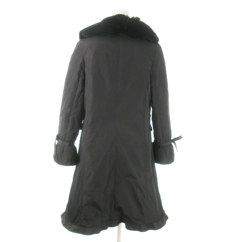 中古】トゥービーシック TO BE CHIC ロングコート ファーカラー 中古】トゥービーシック TO BE CHIC ロングコート ファーカラー
