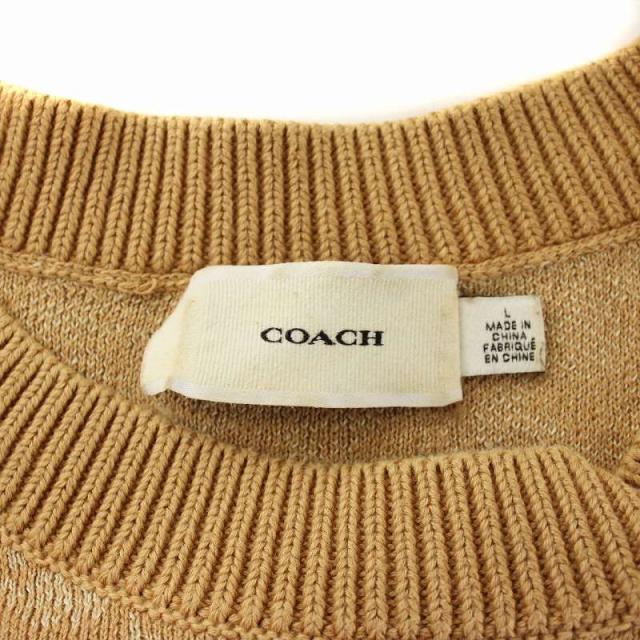中古】コーチ COACH ニット セーター 麻 リネン 長袖 クルー 中古】コーチ COACH ニット セーター 麻 リネン 長袖 クルー