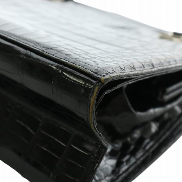 中古】コンテス Comtesse トートバッグ ハンドバッグ クロコダイル
