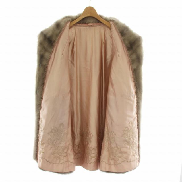 中古】ノーブランド ファーコート アウター 毛皮 サファイアミンク