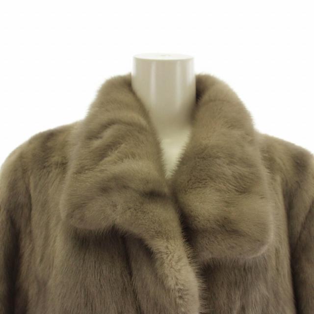 中古】ノーブランド ファーコート アウター 毛皮 サファイアミンク