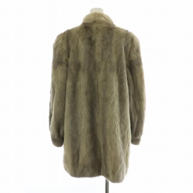 毛皮コート sankyo shokai ミンク コート シルバーフォックス トリミング