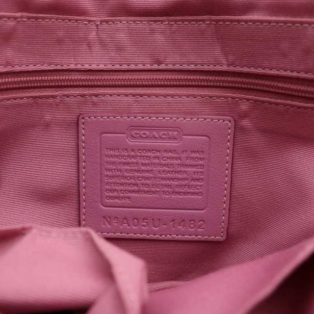 中古】コーチ COACH ハンドバッグ ワンショルダー キャンバス スエード