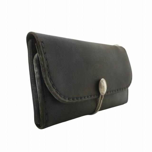 ゴローズレザー ケース　ブラック ほぼ未使用 ゴローズ 丸型 サドルレザー コインケース ブラック goro's