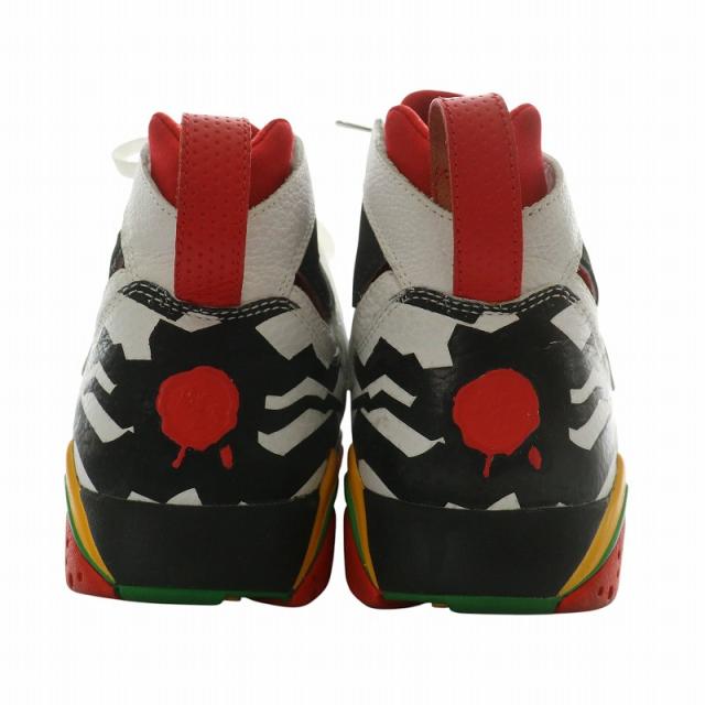 【中古】NIKE Air Jordan 7 Retro Premio Bin23 スニーカー レザー ハイカット US10 28cm 白 黒 436206-101 中古】NIKE Air Jordan 7 Retro Premio Bin23 スニーカー レザー