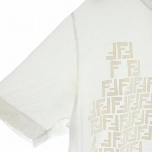 中古】フェンディ FENDI Tシャツ カットソー 半袖 ロゴ ズッカ柄 総柄