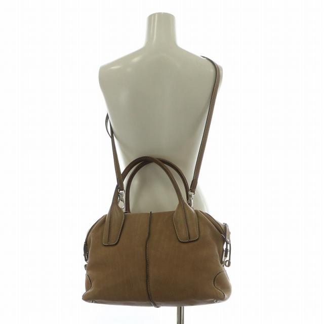 トッズ TOD´S ハンドバッグ ショルダー 2WAY レザー 茶色 ブラウン /XZ
