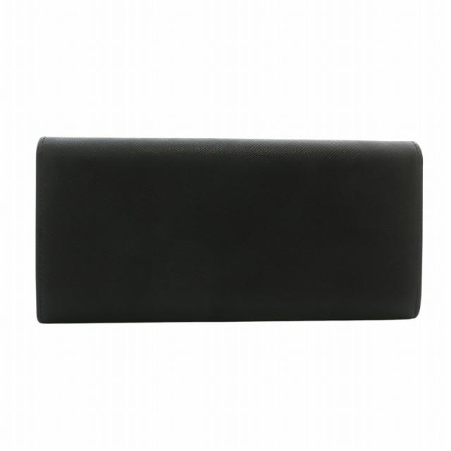 極美品✨ プラダ PRADA 長財布 二つ折りサフィアーノ 三角ロゴ ブラック 美品✨ プラダ PRADA 長財布 2つ折り サフィアーノ 三角ロゴ