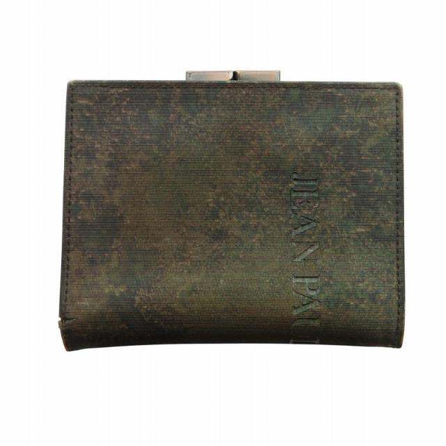 ✨美品　未使用級✨ジャンポール・ゴルチエ 二つ折り財布 Vサイバー 玉虫グリーン ✨美品 未使用級✨ジャンポール・ゴルチエ 二つ折り財布 V