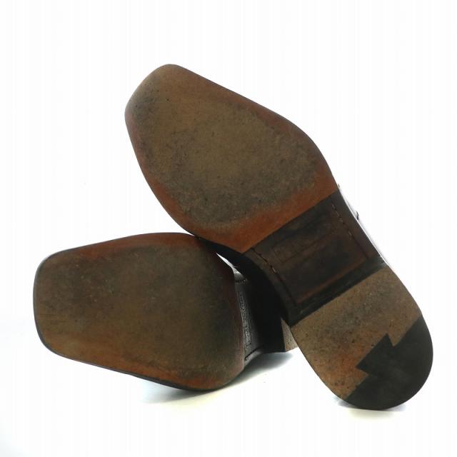 中古】ルイヴィトン LOUIS VUITTON チャッカブーツ レザー スクエア