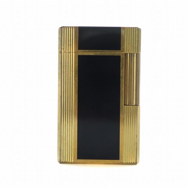 S.T.Dupont デュポン ガスライター 都彭 ライン1 ローラー グリーン×ゴールド 緑 漆 喫煙具 【現状販売品】 北B2 S.T. Dupont デュポン ライン1 ガスライター 都彭 ラッカー 漆