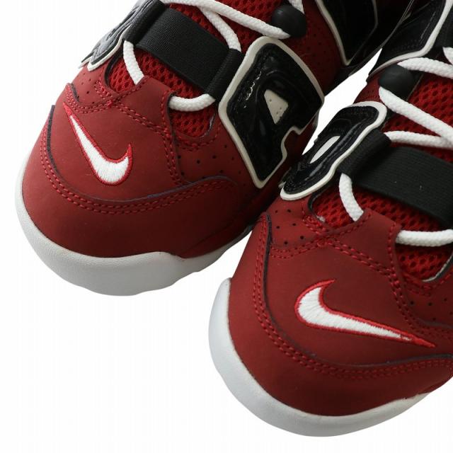 【中古】未使用品 NIKE AIR MORE UPTEMPO 96 スニーカー レザー ハイカット US9.5 27.5cm 赤 921948-600