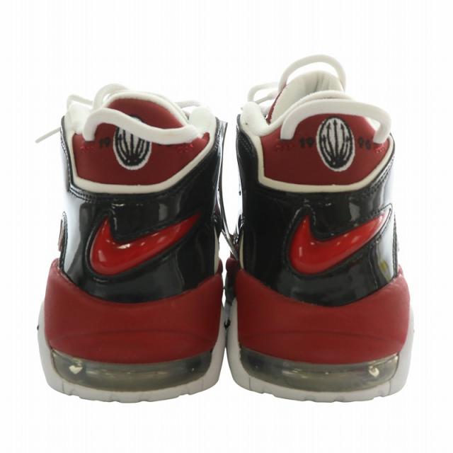 【中古】未使用品 NIKE AIR MORE UPTEMPO 96 スニーカー レザー ハイカット US9.5 27.5cm 赤 921948-600