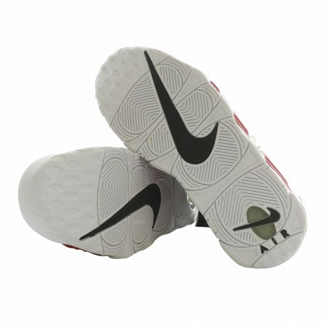【中古】未使用品 NIKE AIR MORE UPTEMPO 96 スニーカー レザー ハイカット US9.5 27.5cm 赤 921948-600