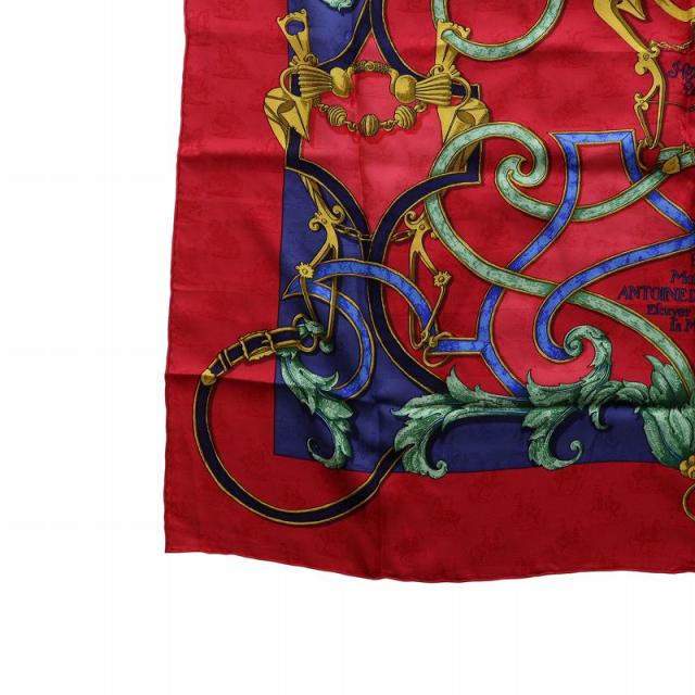 未使用 エルメス カレ90 L'INSTRVCTION DV ROY EN L'EXERCICE 帝王学 バヤデール シルク オレンジ ホワイト スカーフ 1632 HERMES HERMÈS エルメス カレ90 リアトル ビンテージスカーフ HERMES エルメス