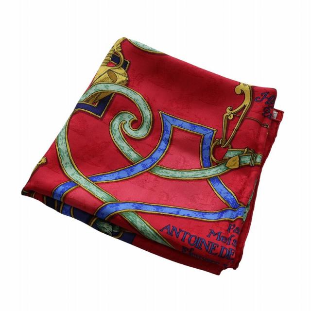 未使用 エルメス カレ90 L'INSTRVCTION DV ROY EN L'EXERCICE 帝王学 バヤデール シルク オレンジ ホワイト スカーフ 1632 HERMES HERMÈS エルメス カレ90 リアトル ビンテージスカーフ HERMES エルメス