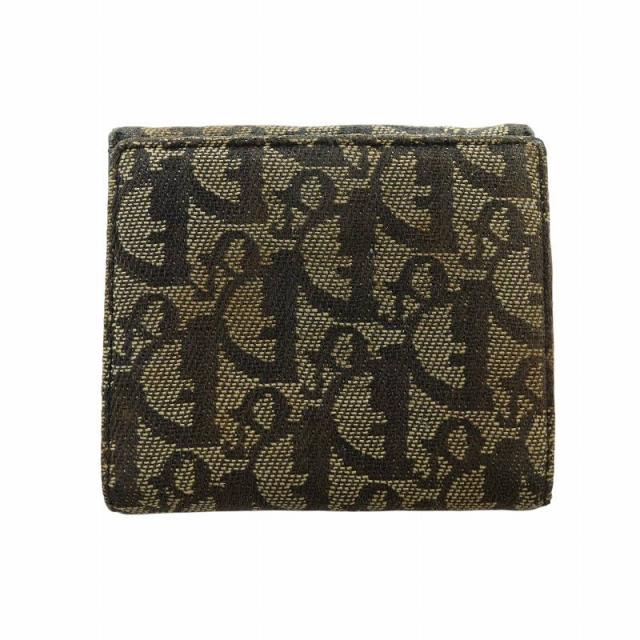 DIOR ディオール 二つ折り財布 トロッター サドル お札入れ キャンバス