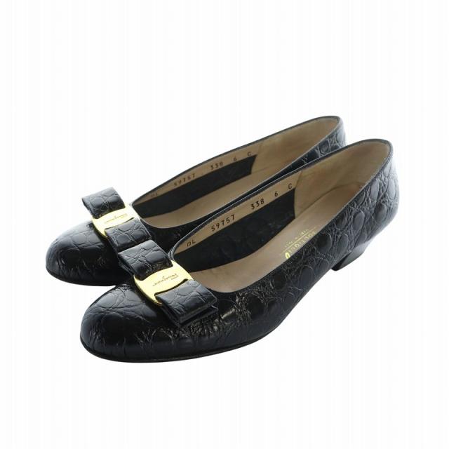 中古】サルヴァトーレフェラガモ Salvatore Ferragamo パンプス レザー  